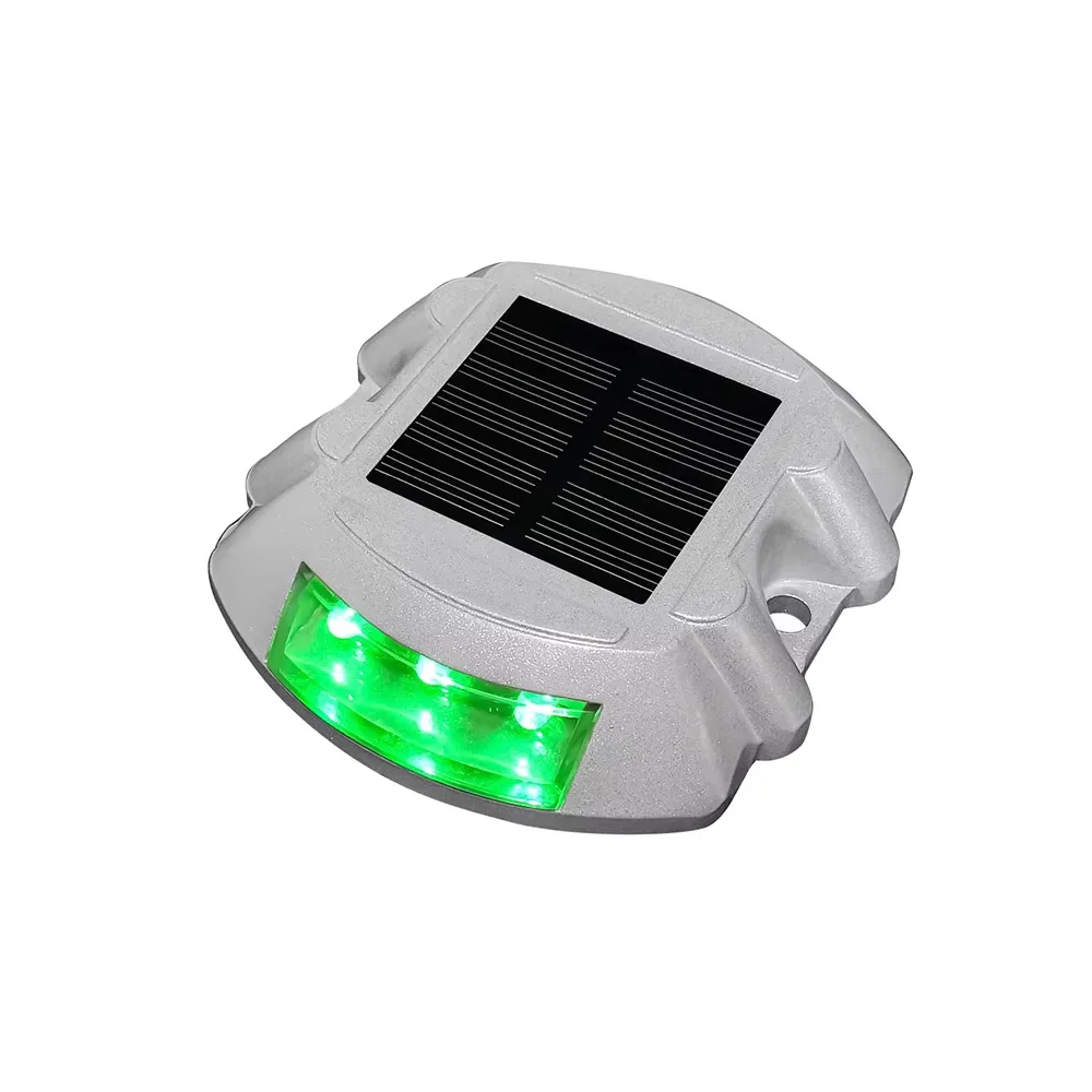 Smart Solar Road Studs with Motion Sensor - 8 LED Auto-Dimming Warning Lights IP68 Waterproof for Driveways/Parking Lots