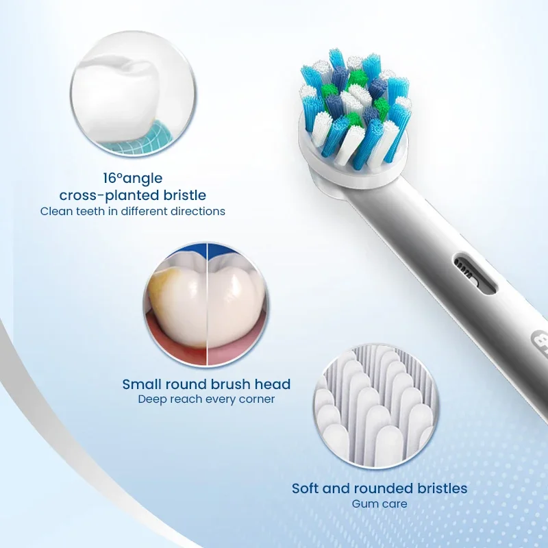 Электрическая зубная щетка Oral B с вращением DB5010, батарея AA, 9600 об/мин, зубная щетка для чистки зубов перекрестного действия со сменными насадками для щеток