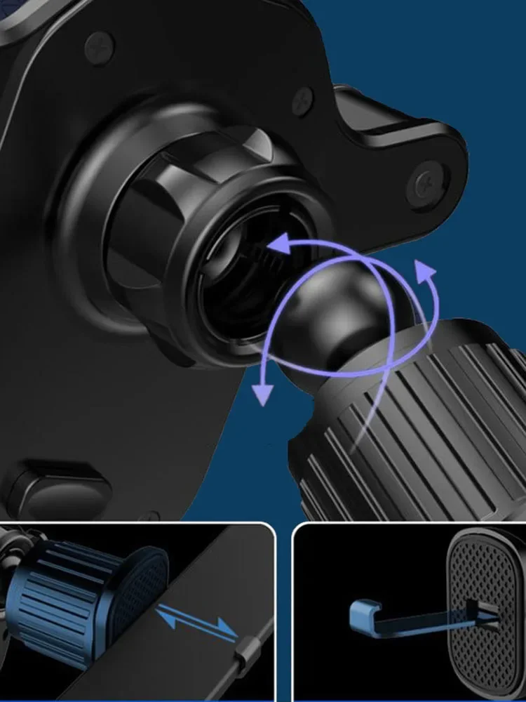 Car Air Vent Clip Mount Hook Gravity Car Phone Holder Smartphone GPS Holder Mobile Bracket Support For IPhone 15 14 13 12 Xiaomi