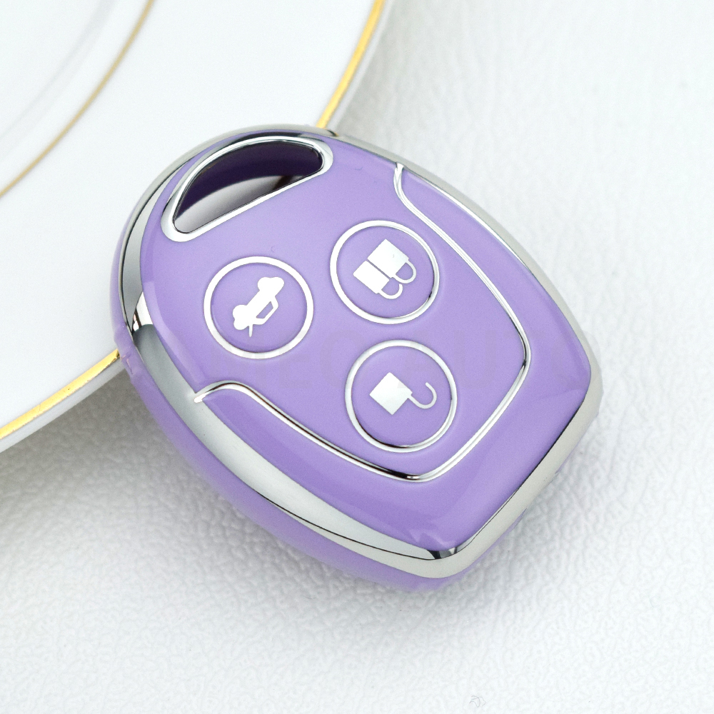 Para Ford Mondeo Focus Fusion Fiesta Galaxy Transit 2008 2006 2007 Tpu 3 botones funda para llave de coche accesorios