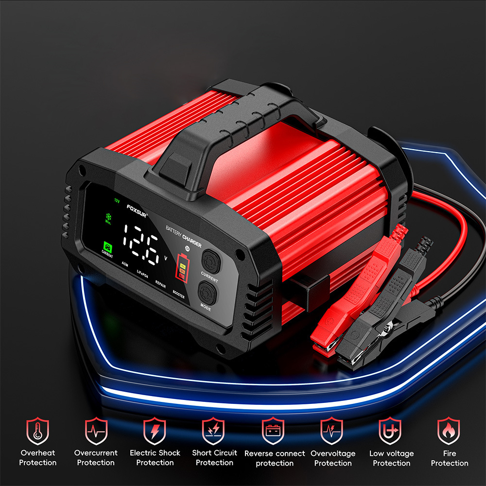 15A/24V 25A/12V Automotive Batterie Ladegeräte 350W High Power Smart Booster Puls Reparatur große Digital Display Speicher Zelle Ladegerät