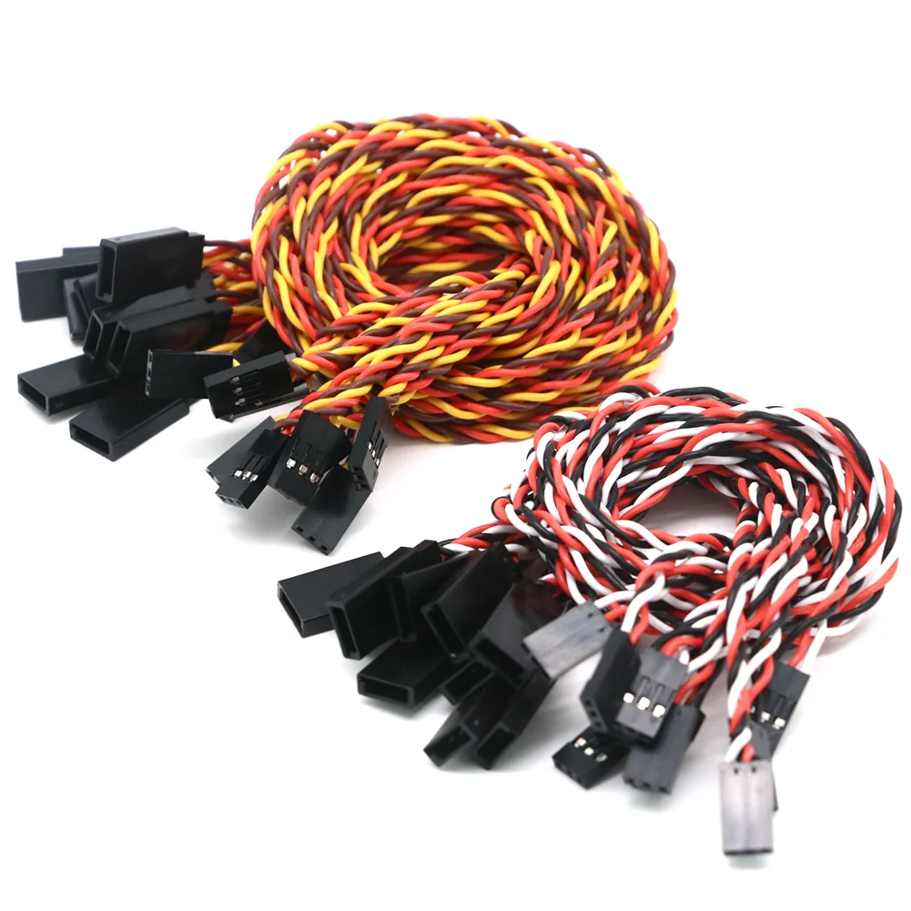 10 stücke 10/15/30/50/100 cm Servo Verlängerung Kabel 30/60 core Für Futaba JR anti-interferenz Servo Für RC Hubschrauber Teil/