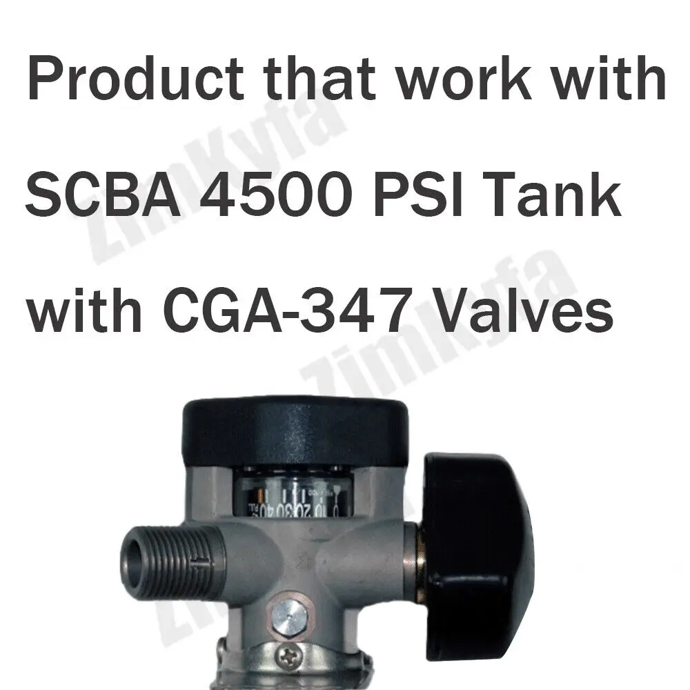 Fill Station Fit For SCUBA SCOTT MSA Tank W/ Hand Tight CGA347 Connection Charging Adapter W/ 50CM High Pressure Hose