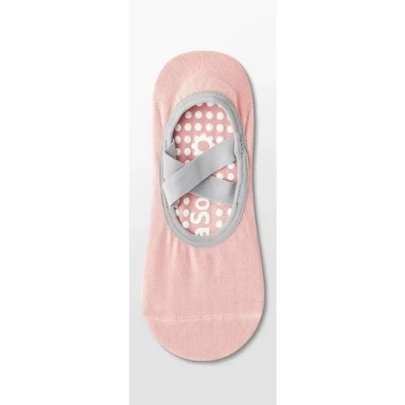 Pilates Yoga Socks Non-Slip Woman Socks Sports Fitness Silicone Breathable Summer Bandage Dance Ballet Solid Cycling Running