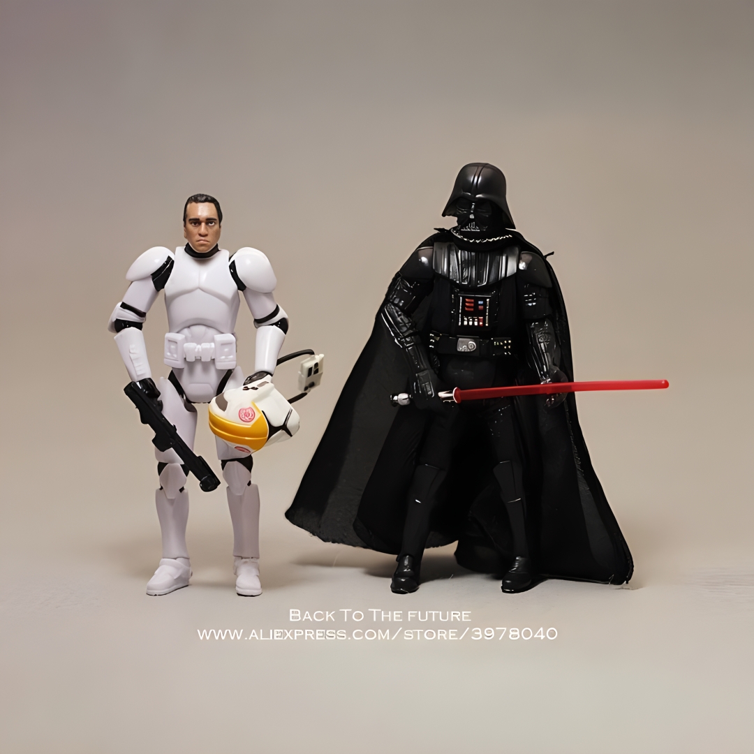 Hasbro Star Wars film Darth Vader Dark Trooper 10cm Anime kolekcja figurek Mini lalki Model zabawkowy dla dzieci prezent