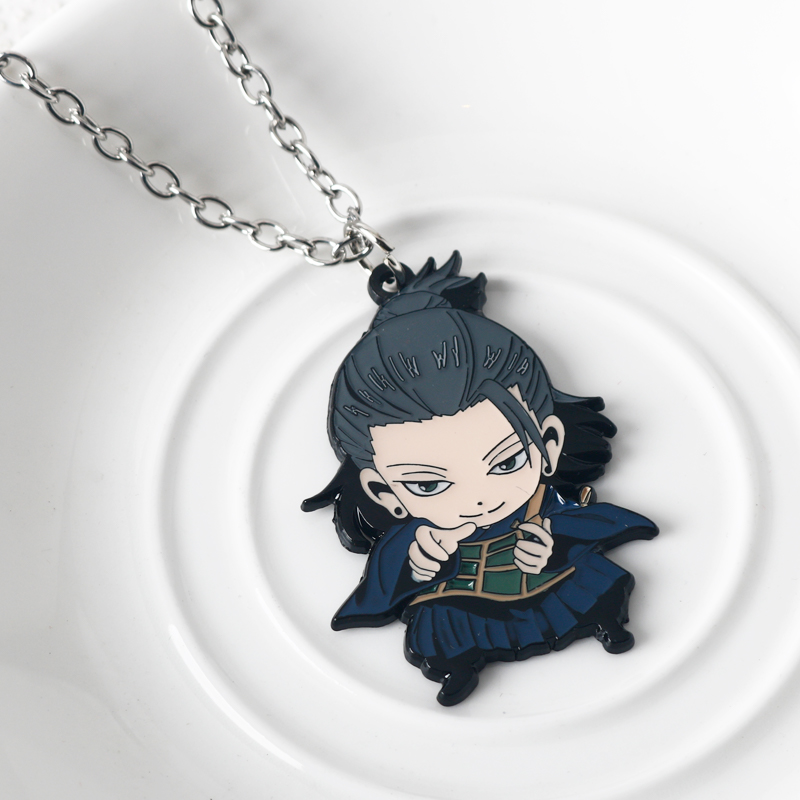 アニメのエナメルペンダント,コスプレジュエリー,jutsu kaisen,gojo satu u u,難破船のジルコン,高品質のアクセサリー