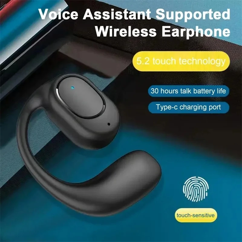 Auriculares inalámbricos con Bluetooth, cascos con micrófono, conducción ósea, manos libres, cancelación de ruido, para conducir