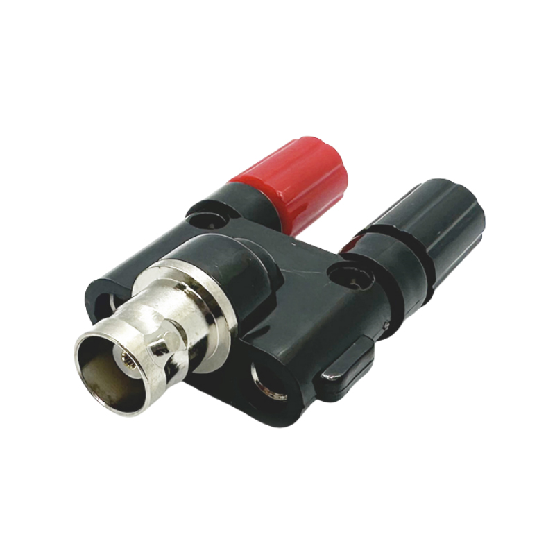 BNC auf Bananenstecker Splitter BNC Buchse auf Dual Banana Buchse Binding Post RF Koax Adapter für HF Radio Antenne