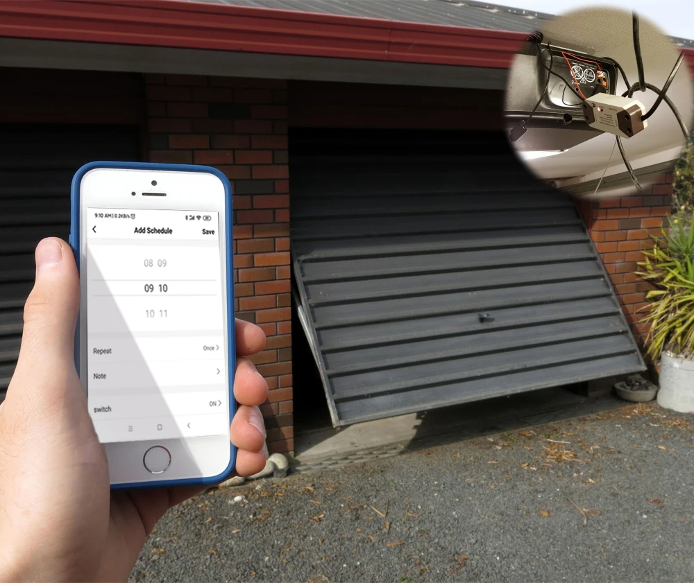 Tuya wifi interruptor controlador de porta da garagem abridor de porta inteligente trabalho com alexa google casa vida inteligente tuya app controle nenhum hub requer