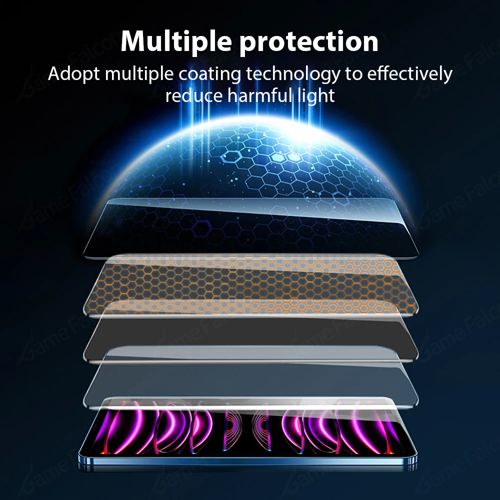 3 шт. закаленное стекло для Ipad Pro 13 12,9 11 6th M4 M2 2024 Air 5 4 3 2 1 9th 10 10th Gen Mini 6 10,9 10,2 9,7 Защитная пленка для экрана