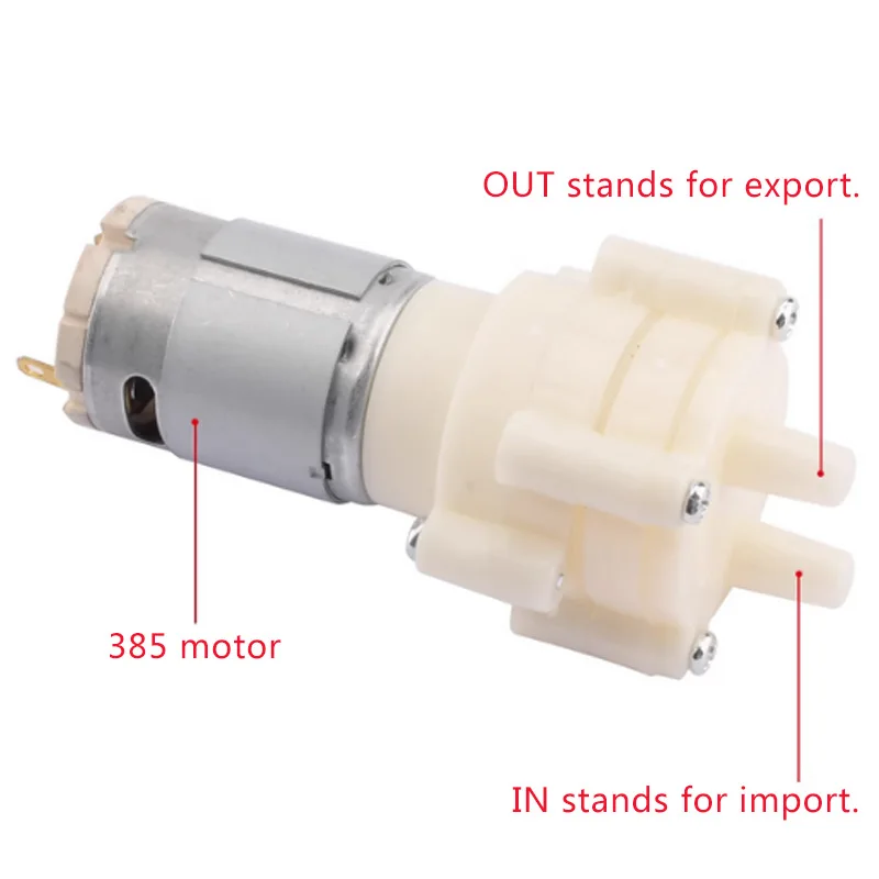 R385 Waterpomp 12V Membraanpomp 6V Kleine Micro Waterpomp Thuis Aquarium Accessoires Thee Set Waterpomp aquarium Pomp