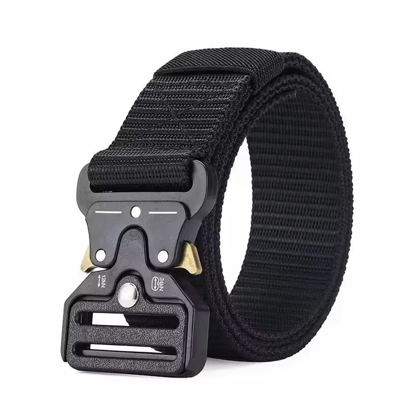 Tactische riem met snelle ontgrendeling voor heren Dames Zware zachte nylon singelband Trein Lichtgewicht buitensport Survival-accessoires ﻿ ﻿