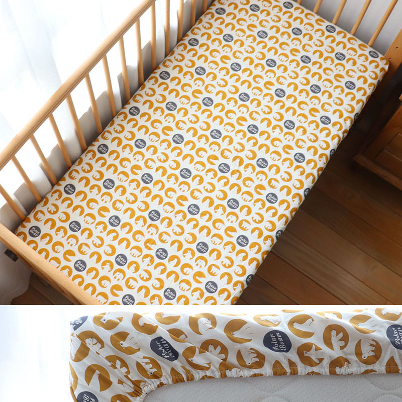 Sábana bajera ajustable para cuna de bebé de 130x70cm, funda protectora de colchón para cama de recién nacido, ropa de cama para niño y niña, se acepta tamaño personalizado