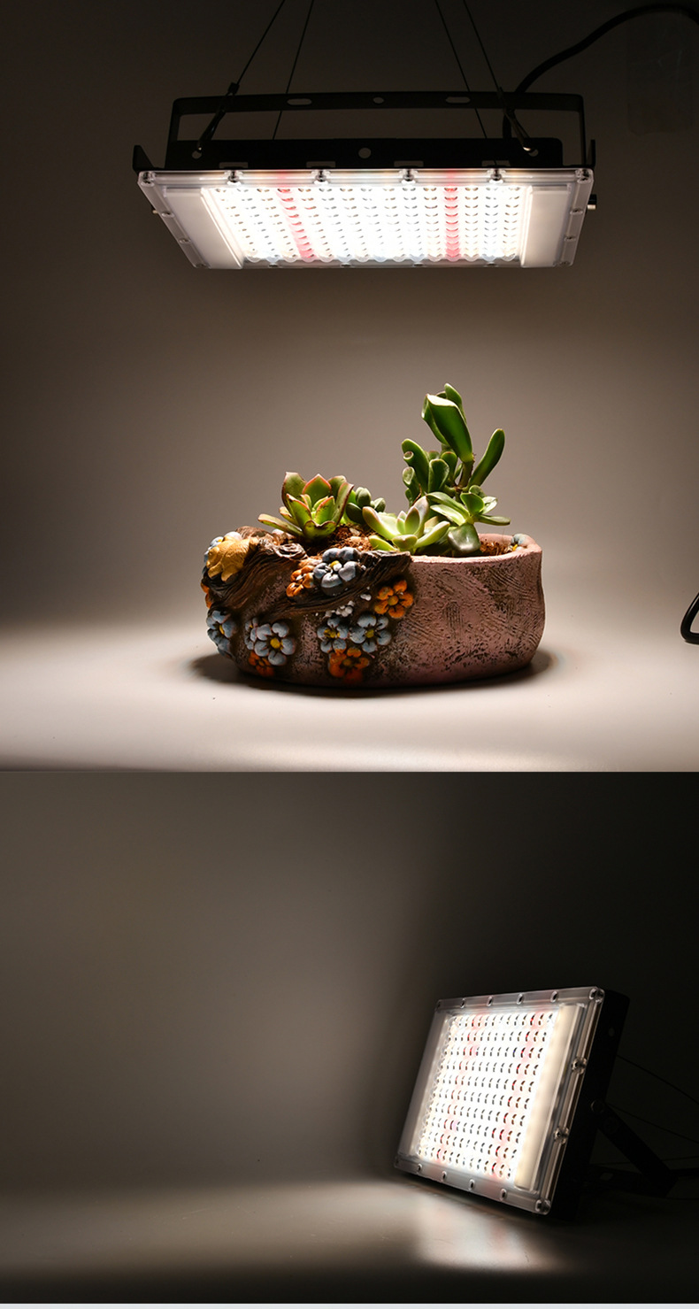 Espectro completo 380-840nm luz de crescimento solar led ip65 50w 100w 300 planta cresce luz com plugue da ue para estufa interna