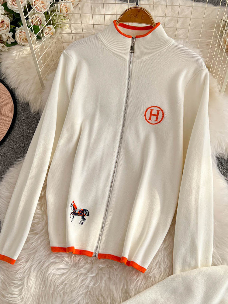 レディース長袖ニットセーターハイウエストスリムストレートレッグパンツ2点セットY2k韓国秋