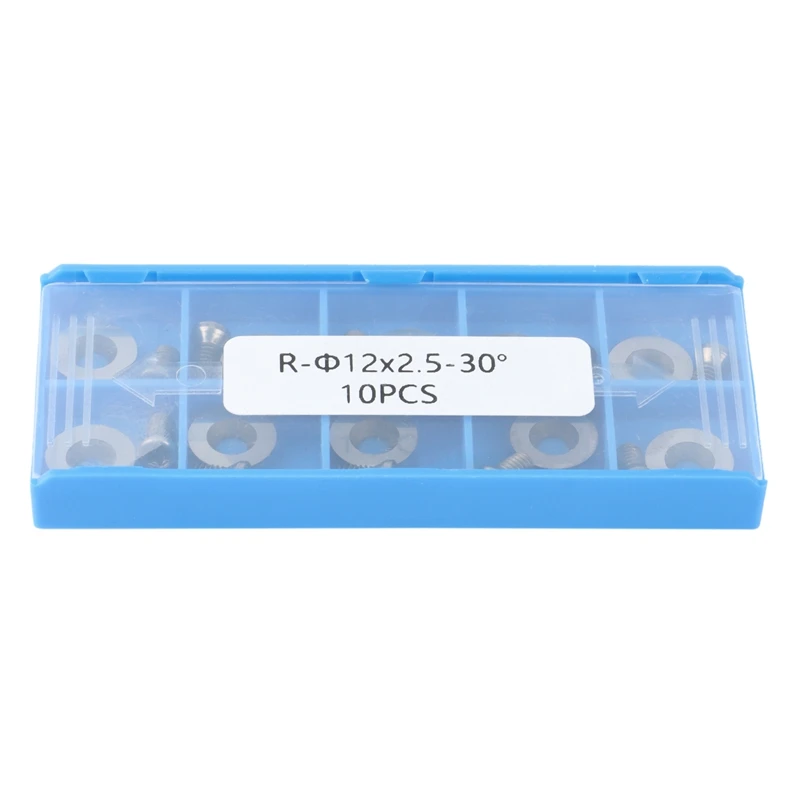 Ci3 Tròn 12X2.5Mm Carbide Miếng Cắt Dao Lưỡi Dao Thay Thế Phù Hợp Với Cho DIY Tiện Gỗ Biến Finisher Dụng Cụ 10 Chiếc Bán Lẻ