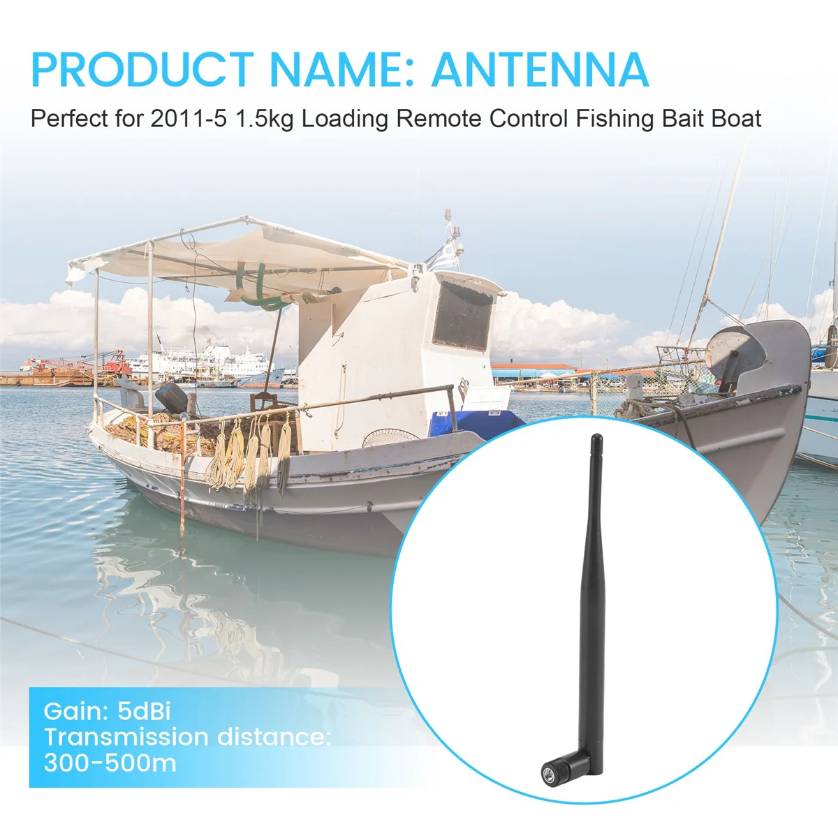 RC Boots antenne für Flytec 200-5 2011 kg Laden Fernbedienung Angel köder Boot Schiffs teile Zubehör