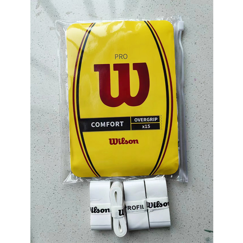 Wilson TENNIS Overgrip ดั้งเดิมไม้แบตมินตันกาวในตัวเหนียวไม่ลื่นไม้เทนนิสชายหาดแร็กเกต Sweatband Grip