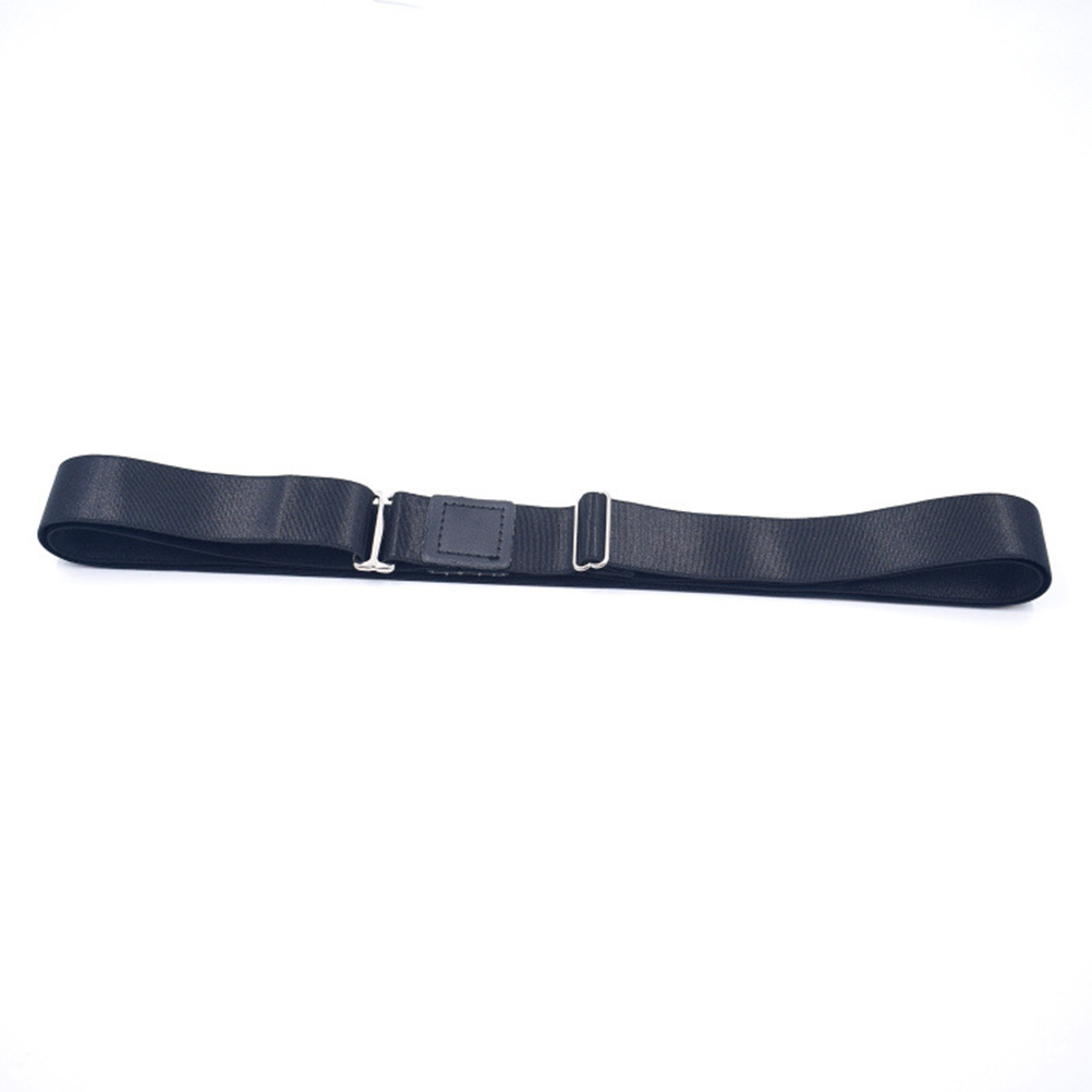 Cinturón de camisa ajustable para hombre y mujer, ropa interior con cerradura, mantiene la Camisa rellena, 25CM (negro)