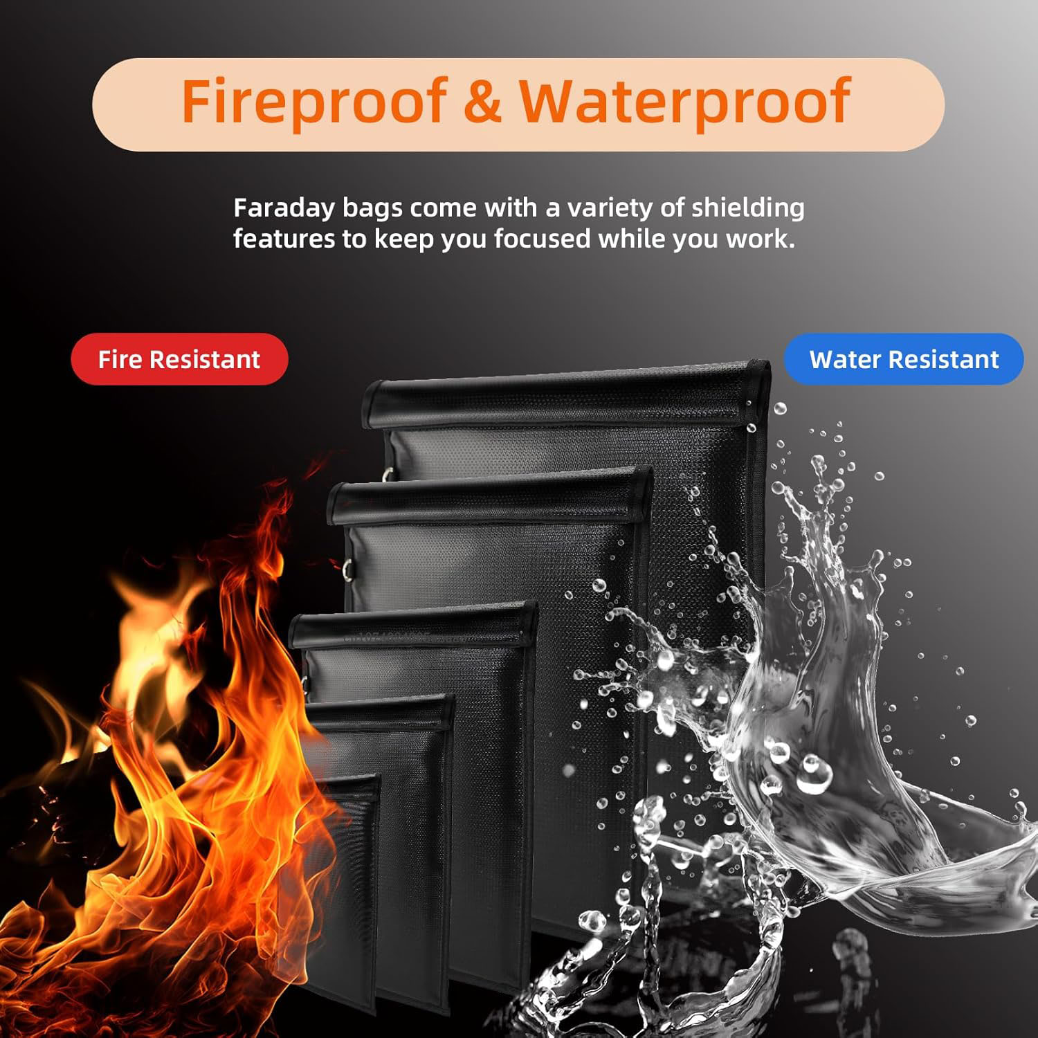 5 шт./упаковка, водонепроницаемые мешки для ключей от Faraday