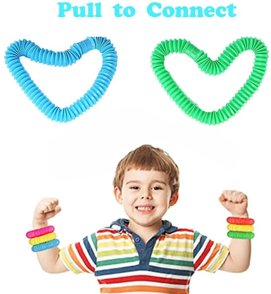 Bộ 8 Gói Lớn Pop Ống Fidget Đồ Chơi Cảm Giác Đồ Chơi Cho Căng Thẳng Lo Âu Cứu Trợ Cho Người Lớn Trẻ Em Đồ Chơi Học Tập Bé Co Giãn ống