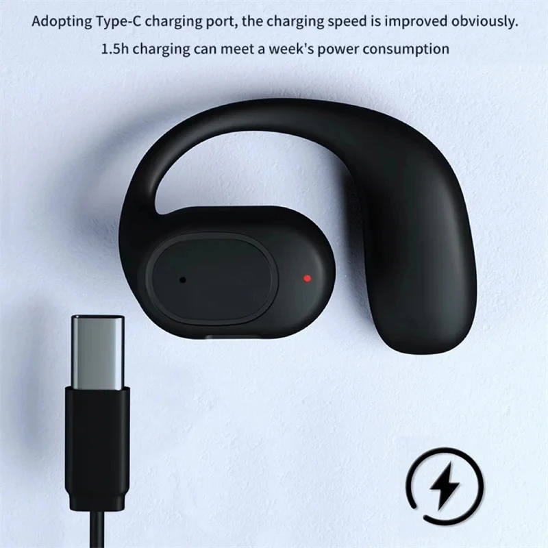 Auriculares inalámbricos con Bluetooth, cascos con micrófono, conducción ósea, manos libres, cancelación de ruido, para conducir