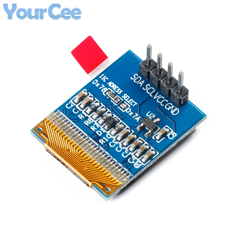 0,66 Zoll 0,66 Zoll OLED LCD Display Modul 3,3 V Weiß Blau SSD1306 Treiber I2C IIC 64X48 LED 64*48