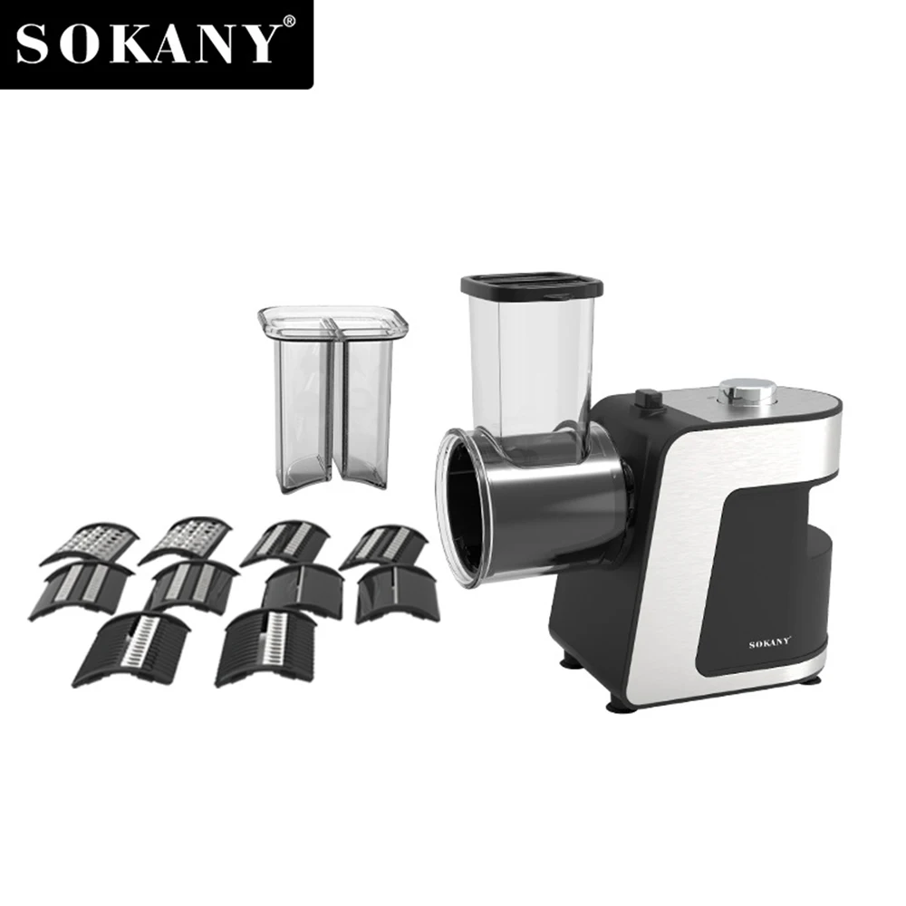 5-in-1 elektrischer Gemüseschneider, Edelstahl, Küchenmaschinen, Zerkleinerer, 220 V, 1000 W, Mixer, multifunktionaler Kartoffelschneider, Küche