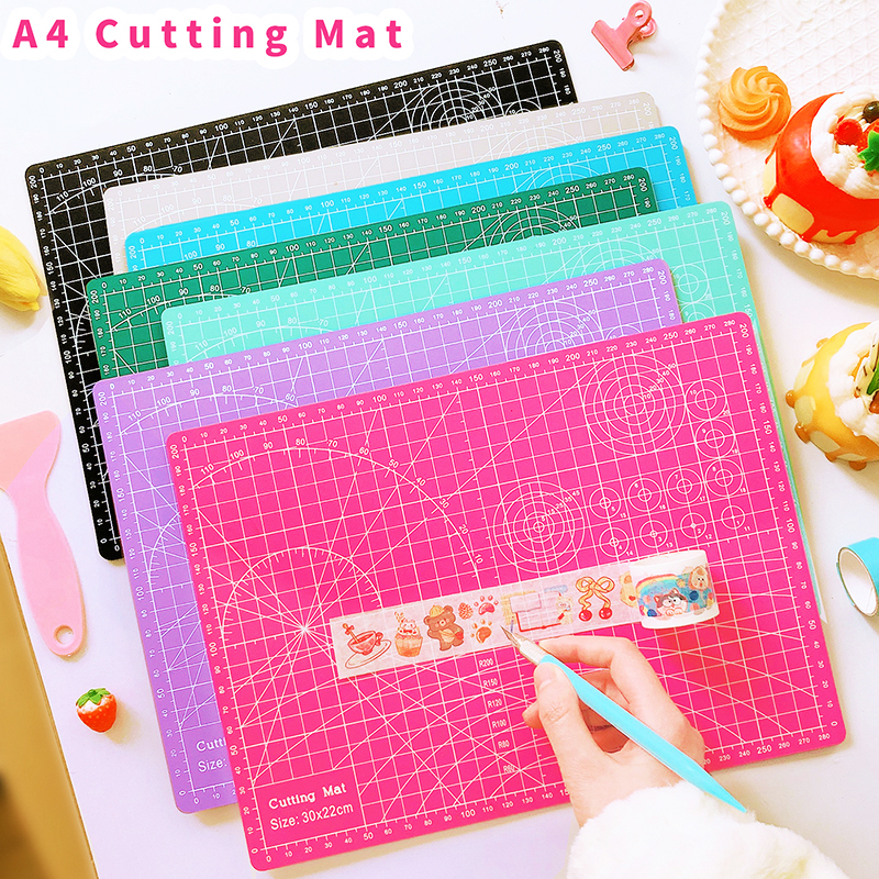 A4 PVC Cutting Mat double Side Cut Pad for crafts cutting table Card cutter DIY Knife Engraving Leather Cutting Board 123