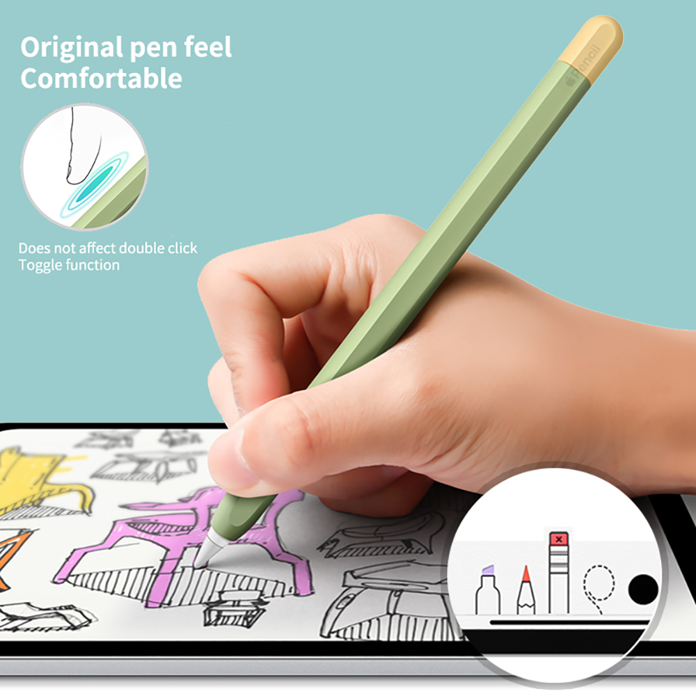Zachte Siliconen Apple Etui Kleurrijke Stylus Beschermhoes Voor Apple Potlood 1st 2nd Generation Cover Ipad Accessoires