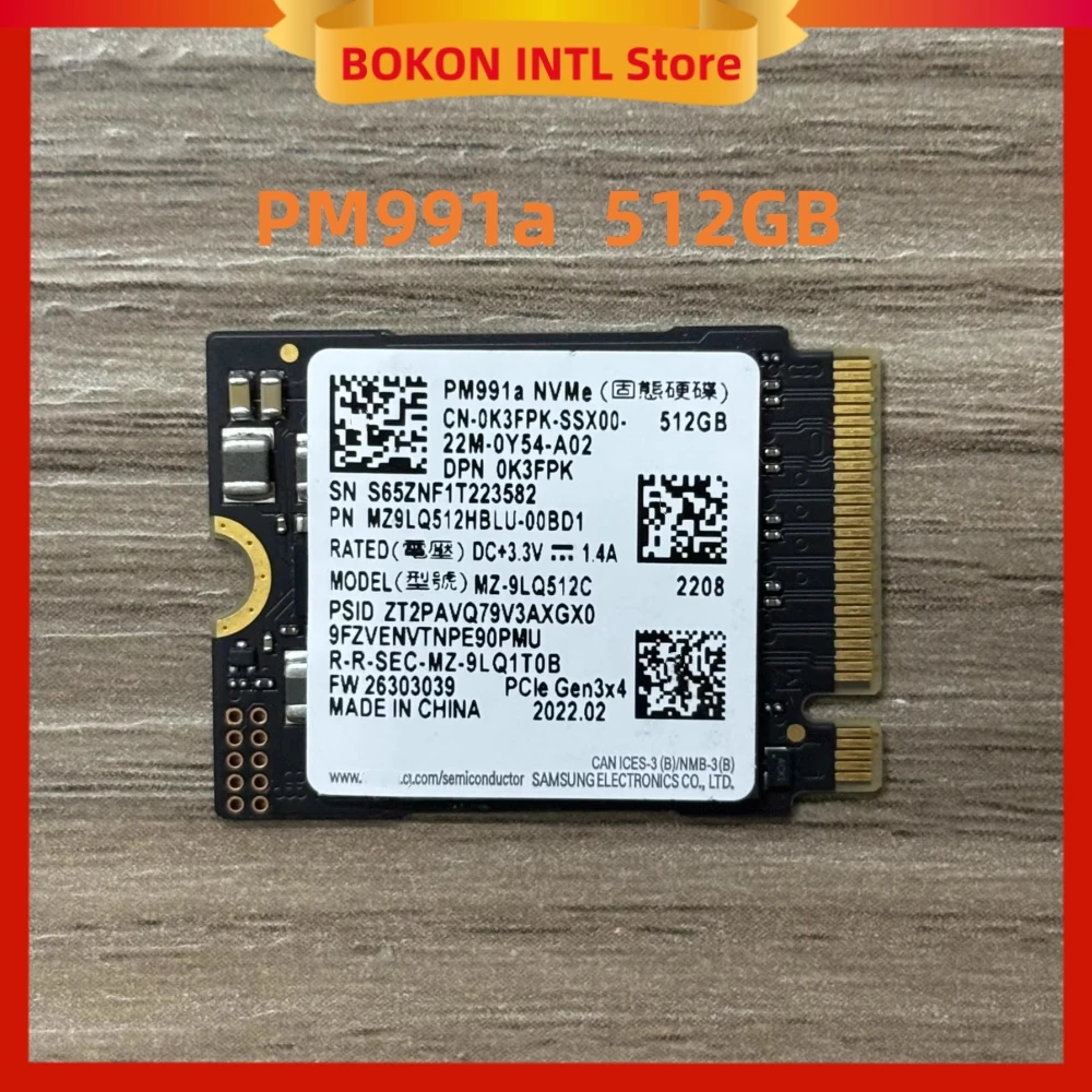 SSD PM991a 256GB 512GB 1TB PCIe 3.0x4 NVME 2280 PM991 128GB M.2 2230 2242 PM9B1 PER Surface Pro Steam Deck supporto SAMSUNG