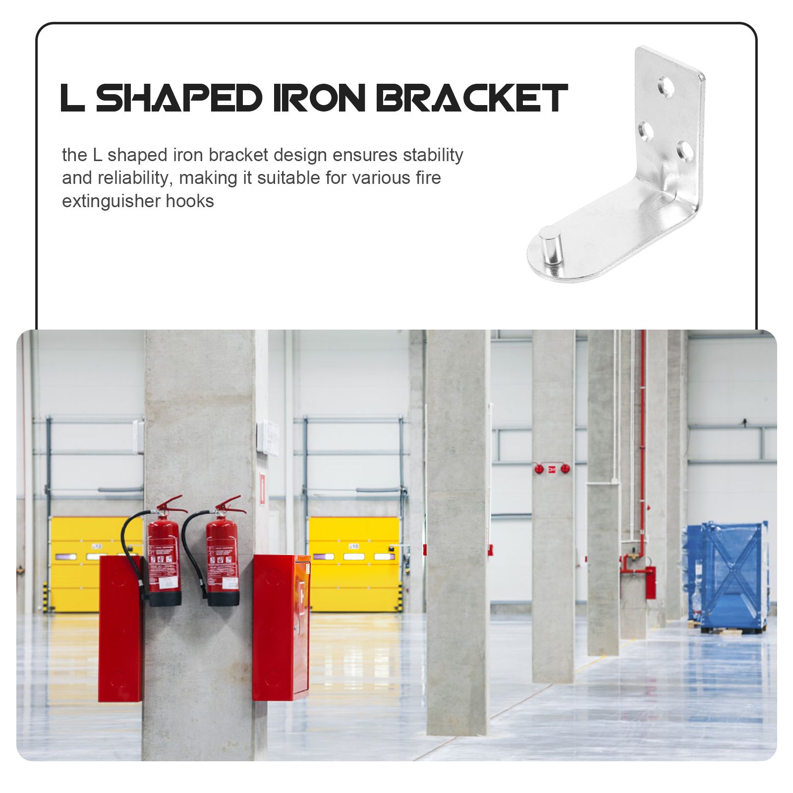10 Pcs Extinguisher Hook Adjustable Metal Mount L Bracket Compact Design Fire Extinguisher Mount Rack Holder