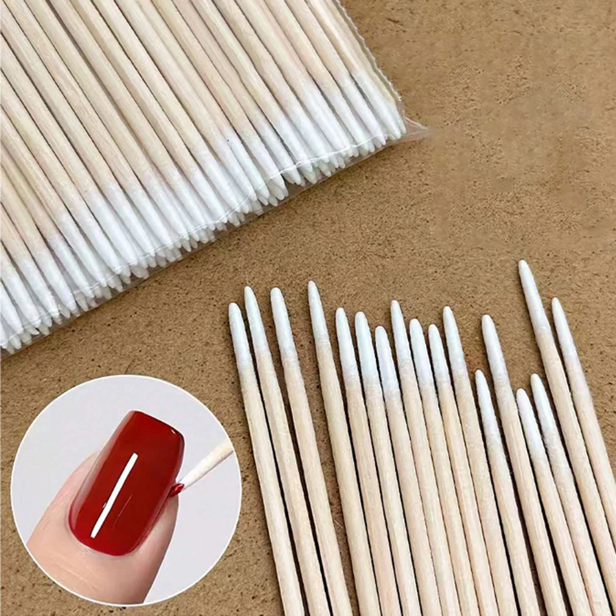 100/300 pezzi tamponi di cotone ricamati possono essere utilizzati per il trucco piccole gomme tamponi di cotone usa e getta tamponi di cotone a punta