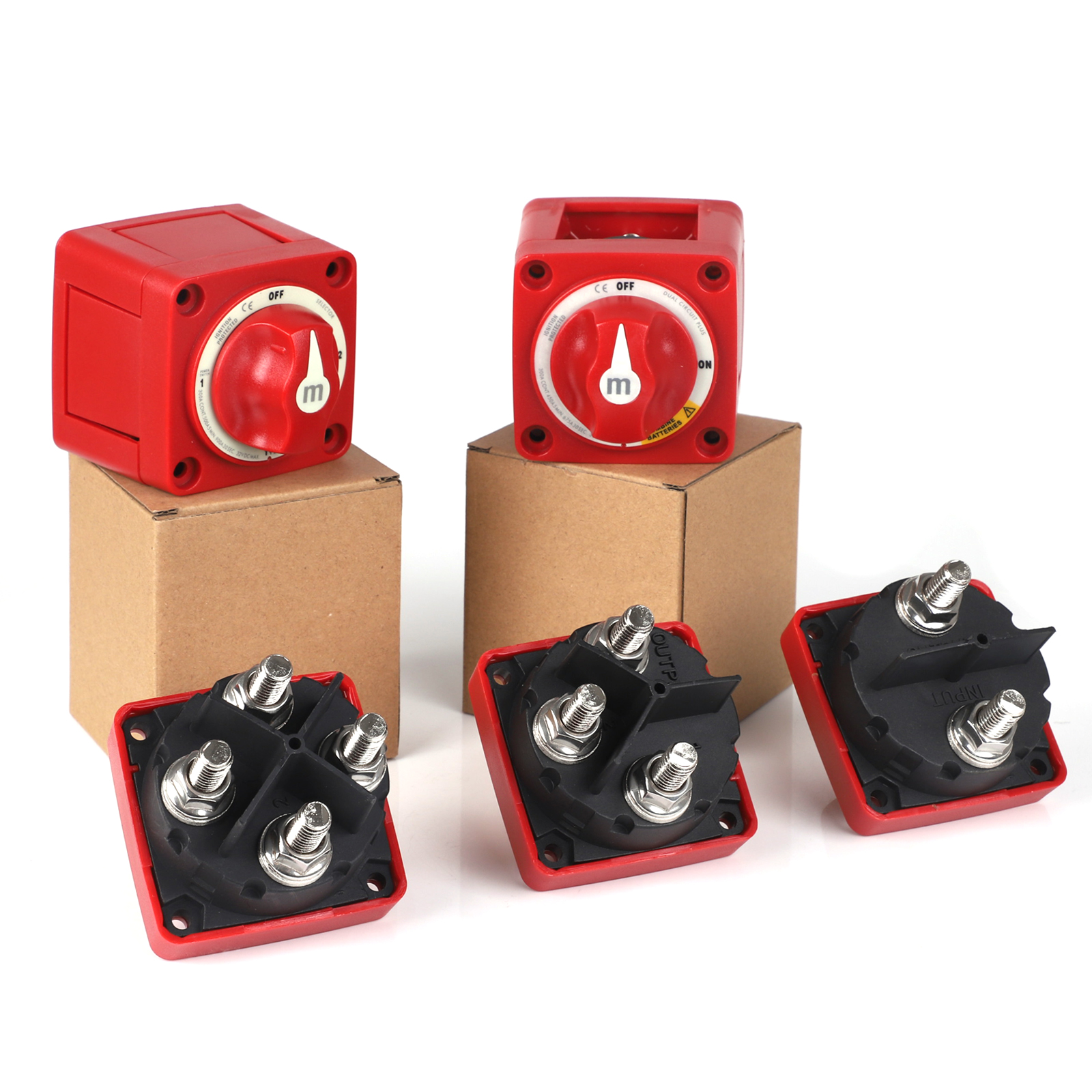 2/3/4 Vị Trí Dòng M Công Tắc Cắt Đơn Kép Mềm Thuyền 12-48V 100-300A Nặng Pin công Tắc Cách Ly Ngắt Xoay