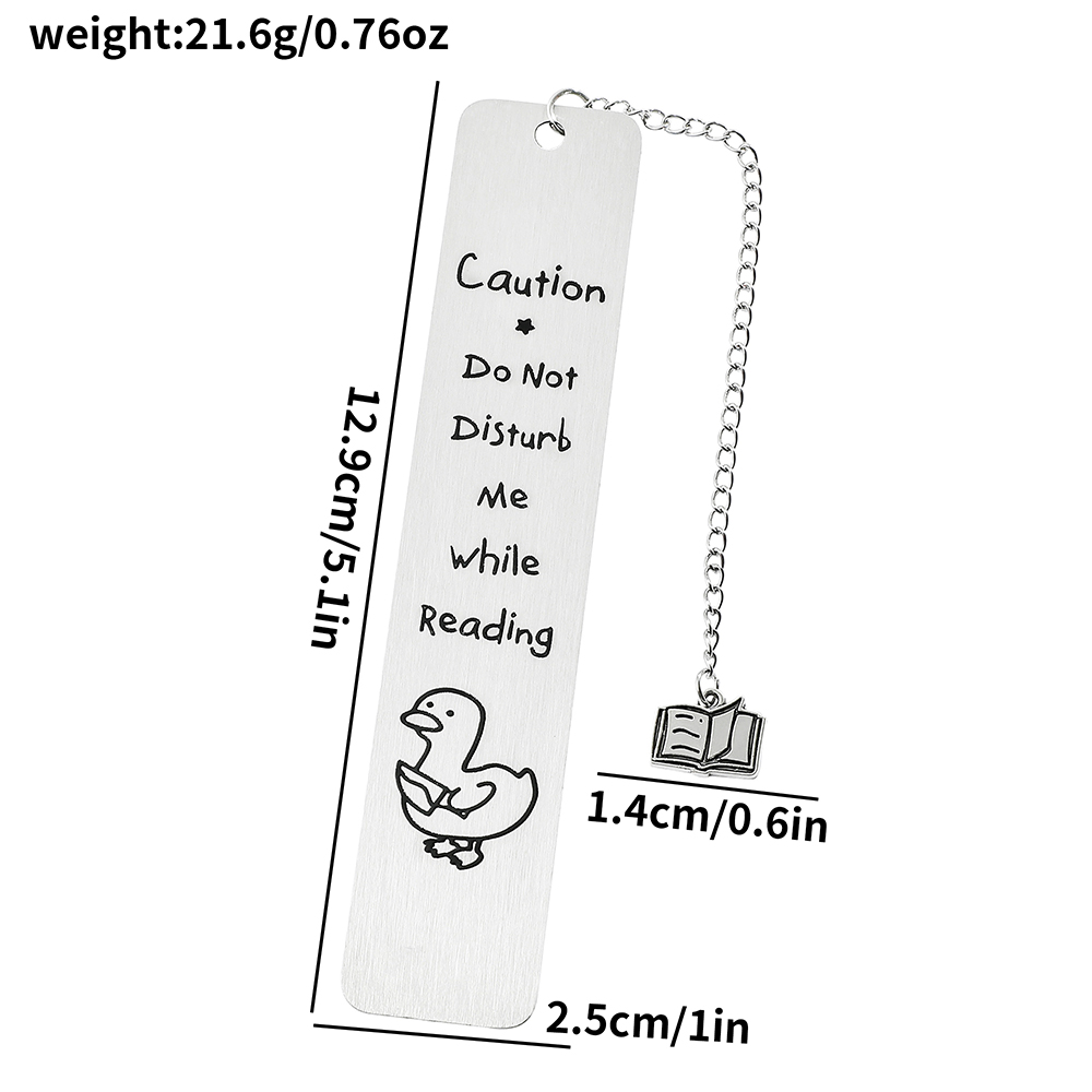 A Snoopy Multipurpose Dog Bookmark, Stainless Steel Material with Chain - The Perfect Gift for Snoopy and Bookworm