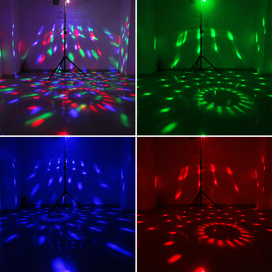 ALIEN RGB Roterende Magische Discobal Licht Geluidsgeactiveerde DJ Strobe Party Bruiloft Dans Kerst Verjaardag Bruiloft Show Lamp