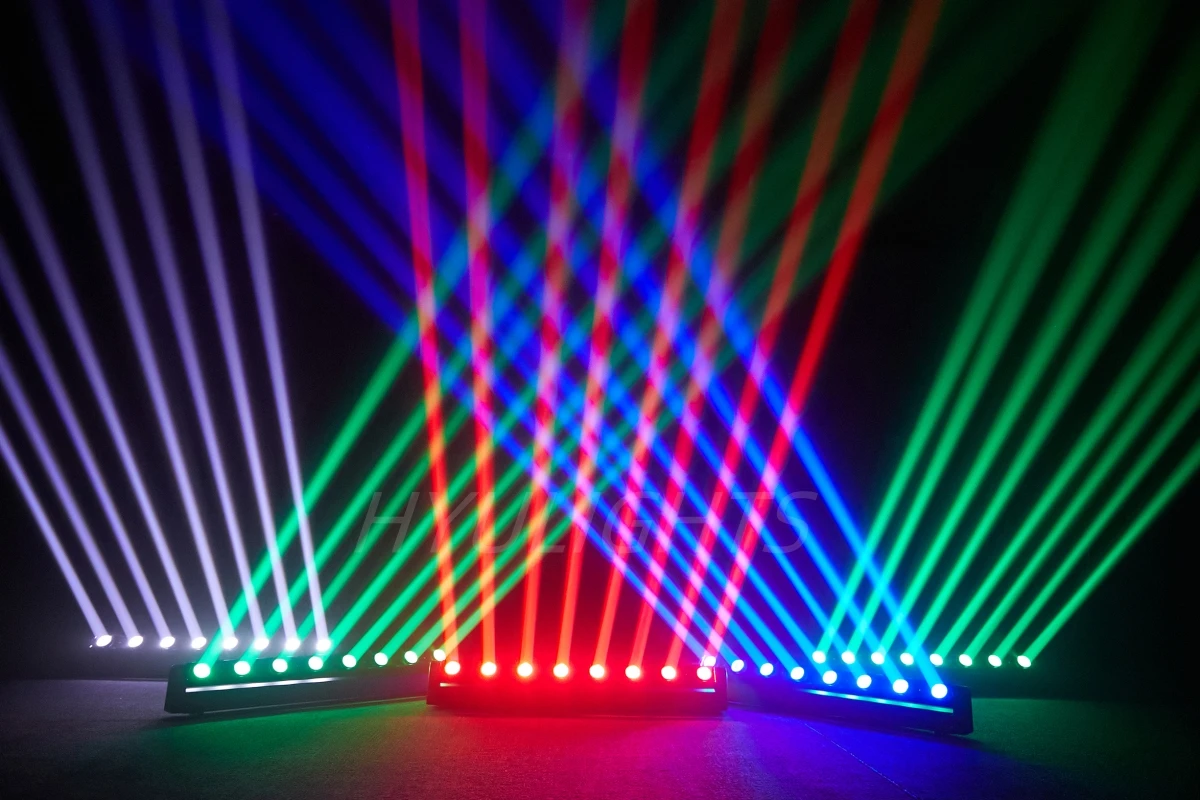 LED Bar 8x12W RGBW 4in1 Beam Moving Head Light DMX512 for DJ Disco Strobe Party Night Club Event Show Stage Effects