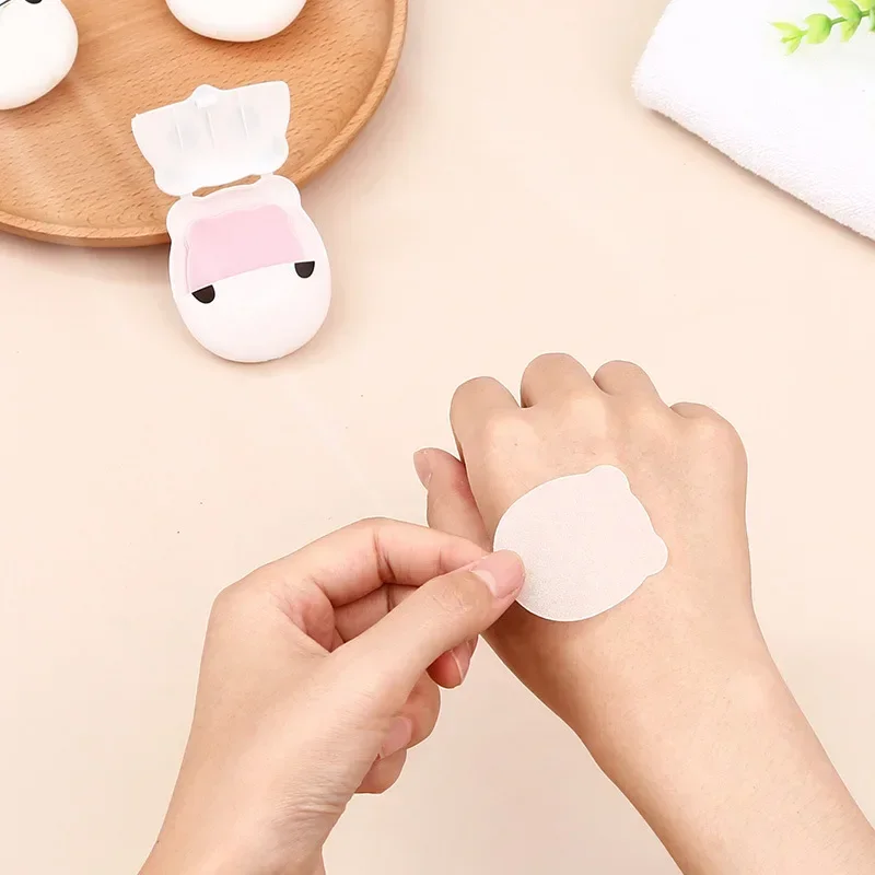 1 กล่องกระดาษสบู่แบบใช้แล้วทิ้งกระดาษสบู่ล้างมือ Bath Clean Scented Slice แผ่น MINI กระดาษสบู่อุปกรณ์ห้องน้ํา