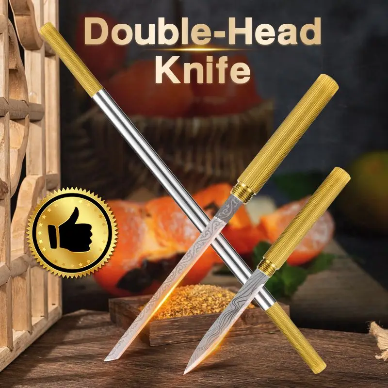Handmade Multi-Purpose Double-Head Knife Handgefertigtes Mehrzweck-Doppelkopfmesser