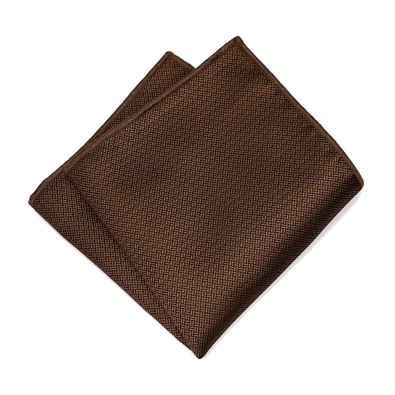 Dunkles Muster, Taschenhandtuch, trendiges Herren-Gentleman-Kleid, Business-Hochzeitsanzug, zurückhaltender, eleganter, einfarbiger, quadratischer Schal, 24 x 24 cm
