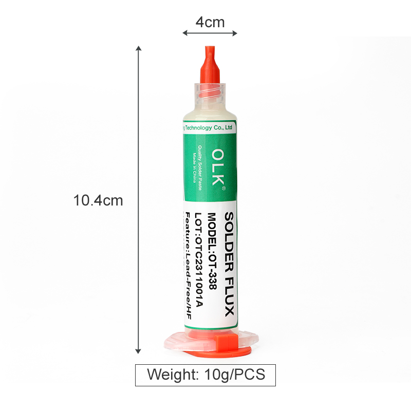 OLK SMD Welding Flux PCB Repair Soldering No-clean Ball Planting Rosin Solder oil Lead-Free Halogen-Free BGA Solder Paste 10cc