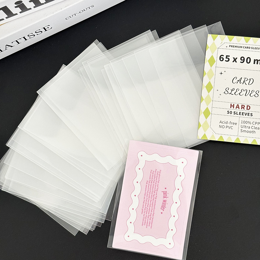 50 шт., прозрачный держатель для открыток в стиле K-POP