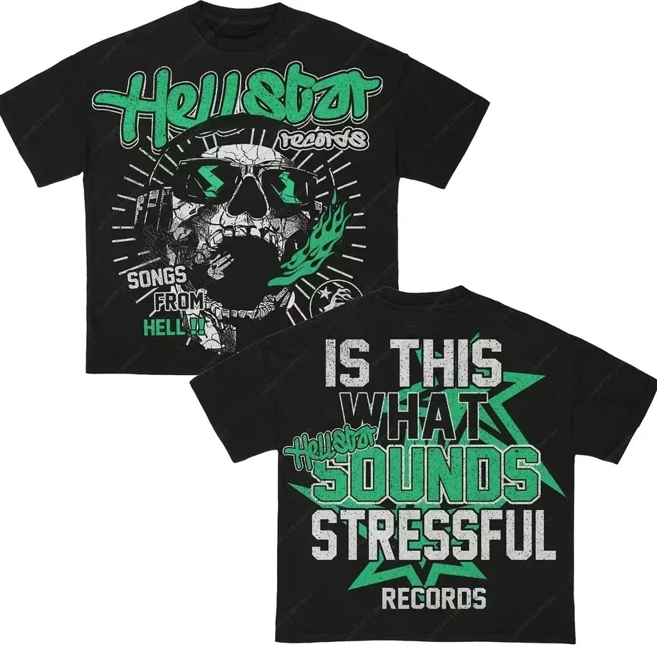 Gótico novo verão novo tapout tshirt feminino masculino algodão impresso de manga curta y2k punk em torno do pescoço retro casual nicho unisex