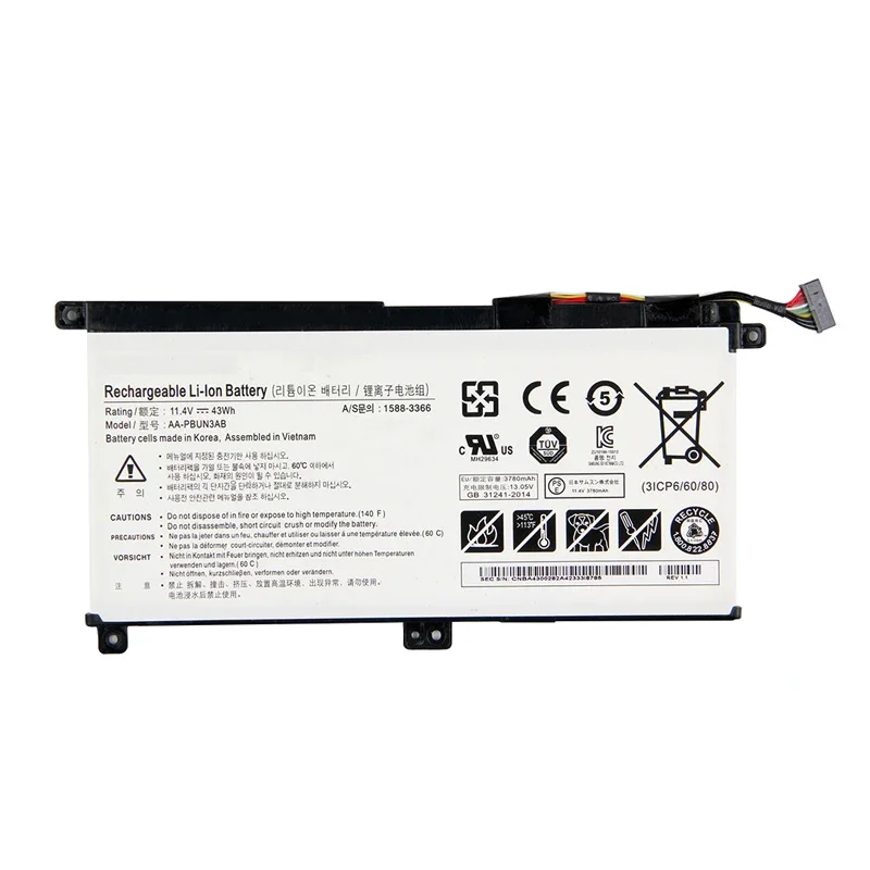 LMDTK Nova Bateria Do Portátil AA-PBUN3AB Para Samsung Notebook 7 BA43-00377A NP740U3L-L02US NP740U3M-K01US NP800G5M 800G5M NP740U5M
