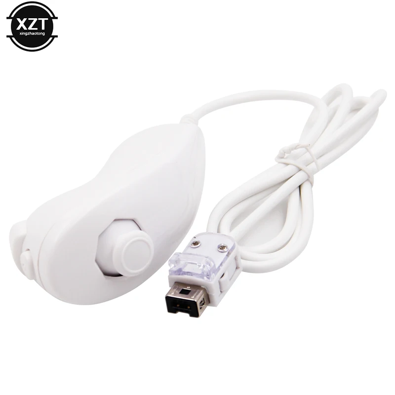 Dành Cho Nintendo Wii Bộ Điều Khiển Trò Chơi 5 Màu Nunchuck Tay Cong Game Tay Cầm Điều Khiển Nunchuk Cho Wii Chơi Game Phụ Kiện