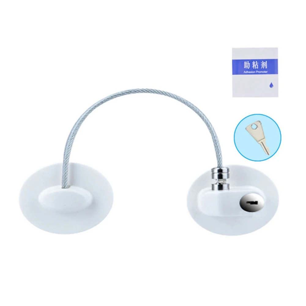 1PCS Baby Safety ตู้เย็นล็อคตู้ล็อคเลื่อนตู้เสื้อผ้าประตูล็อคกุญแจหรือรหัสล็อคทารกความปลอดภัย