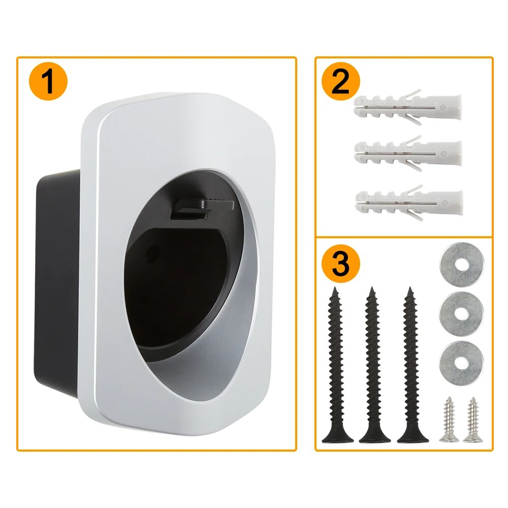 Uchwyt ładowarki EV do gniazda złącza typu 2 Dodatkowa ochrona Wallbox Elektryczny uchwyt kabla do ładowania samochodu