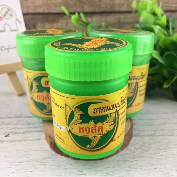 Inhalador inhalante a base de hierbas tailandesas Hong Thai tradicional flujo de nariz mareado refrescante esencias 5 uds/4 Uds/1 Uds