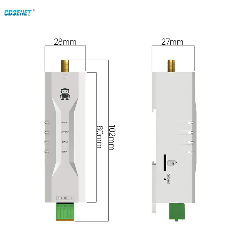 4g cat1 mini dtu cdsenet E840-DTU(EC05-485) e 1200m freie daten transparente übertragung mqtt vpn apn modbus tcp rtu dns geringer strom