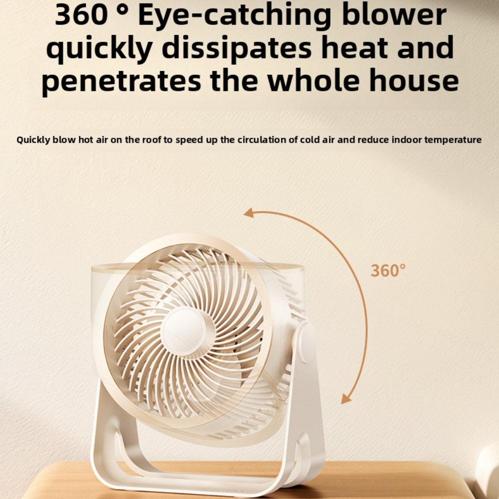 Ventilatore elettrico multifunzionale Circolatore Ventilatore silenzioso portatile senza fili per la casa Ventilatore da soffitto da parete da tavolo Dispositivo di raffreddamento dell'aria